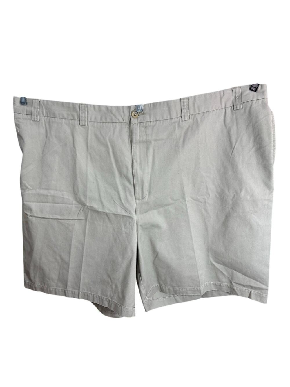 Harbor Bay Khaki Shorts Size 54 NWT Mens Big & Tall Casual Flat Front